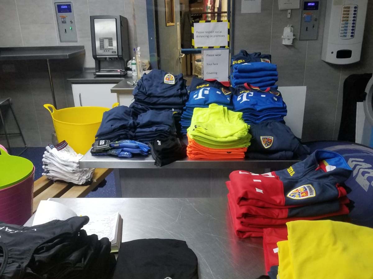 Clean football kits